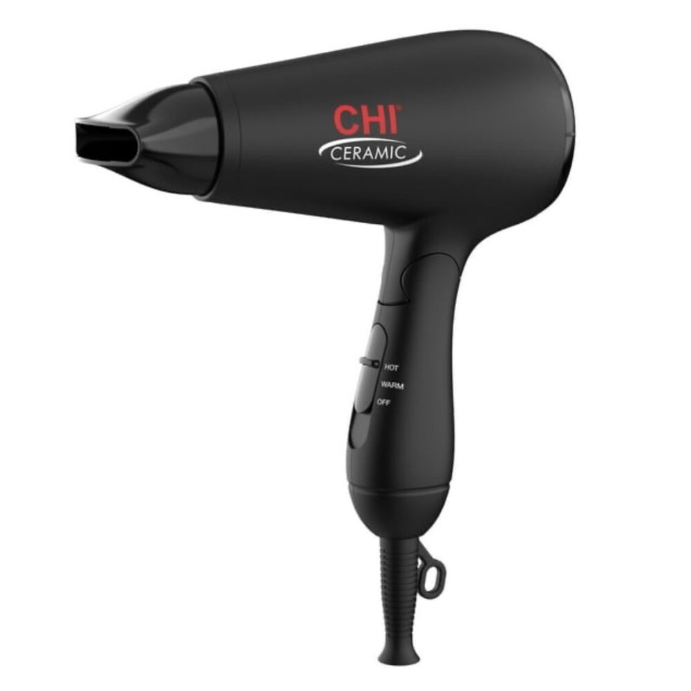 CHI Ceramic 1400 Travel Hair Dryer - Black Matte NWT